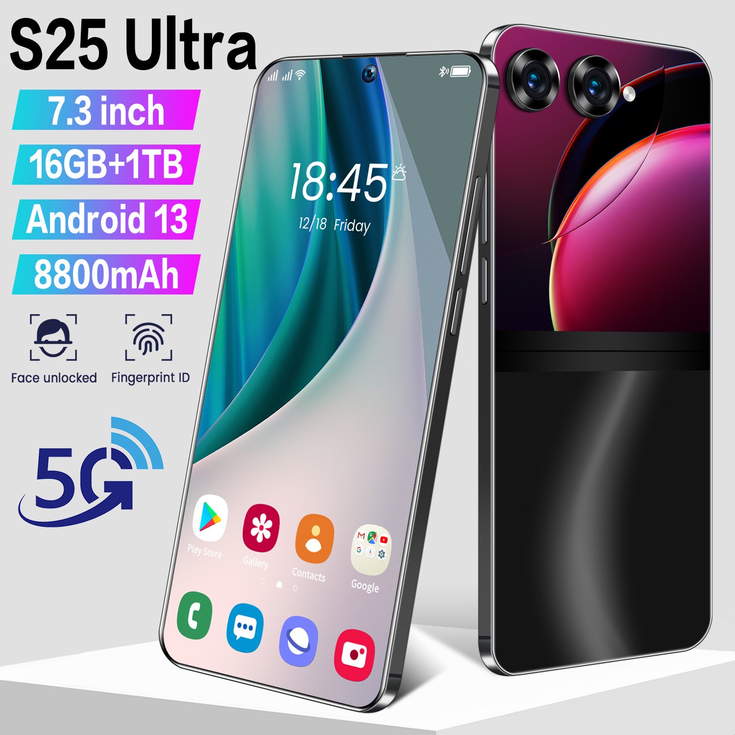 New Low Price Hot-selling 3G smartphone S25 Ultra supports dual SIM card dual standby high-definition camera